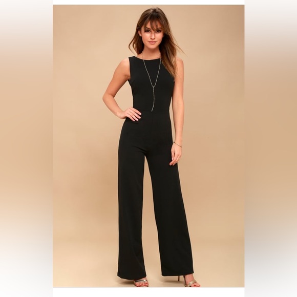 Lulus Black Jumpsuit in perfect condition - Picture 1 of 6